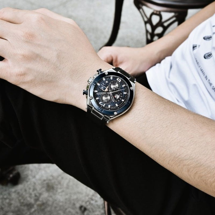 Kvarts Multifunktionel Sport Chronograph Ur