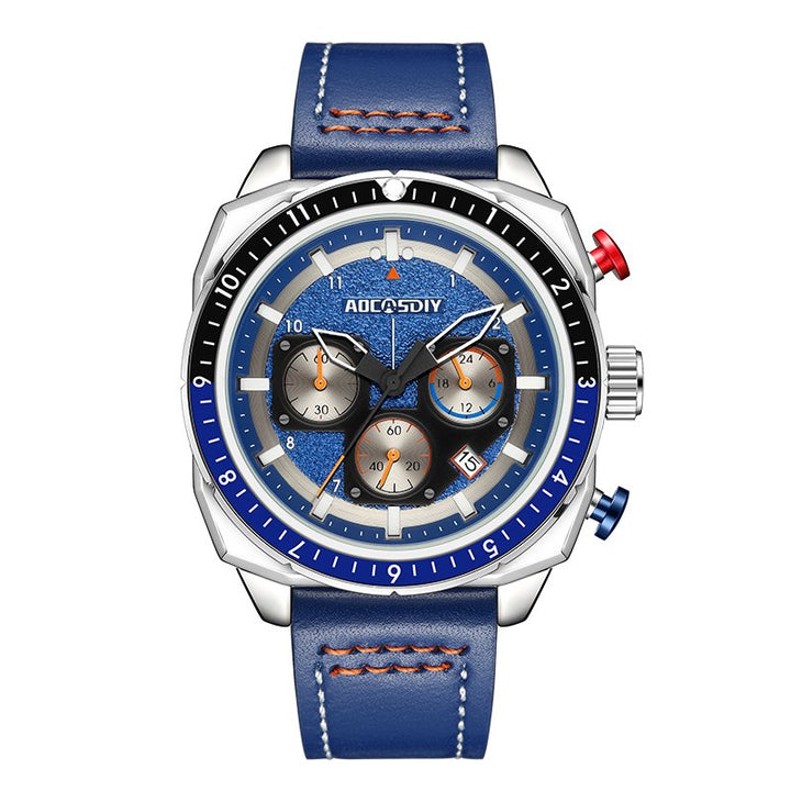 Luksus Chronograph Sport Quartz Ur