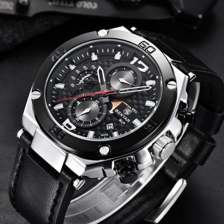 Kvarts Multifunktionel Sport Chronograph Ur