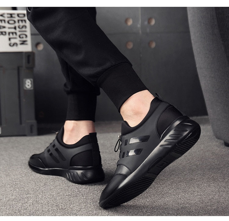 Kornelius | Herre Slip-On Sneakers med Elastiske Snørebånd