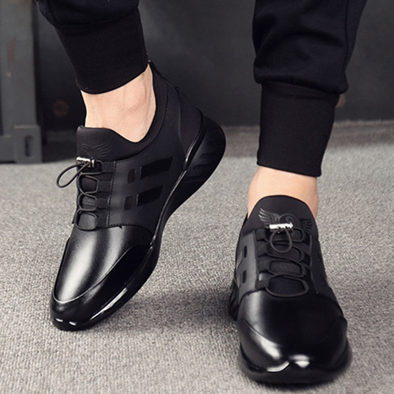 Kornelius | Herre Slip-On Sneakers med Elastiske Snørebånd