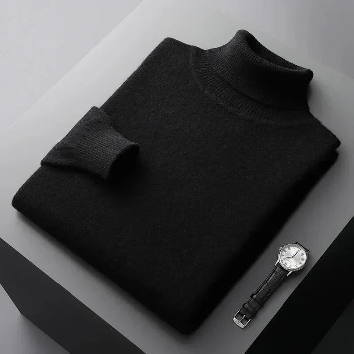 Marcus | Herre Rullekravesweater med Løs Pasform