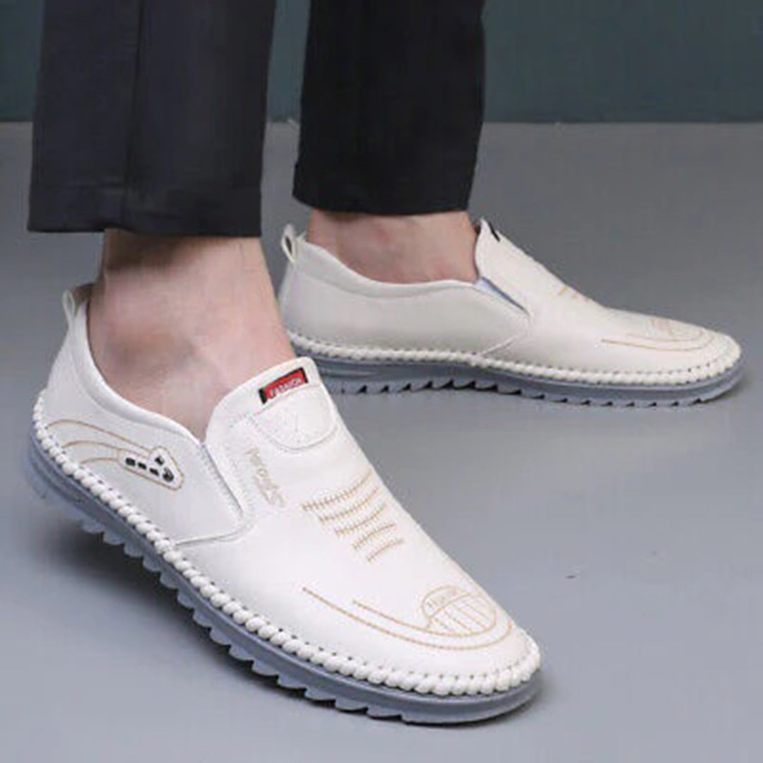 Norbert | Herresko i Læder med Slip-On og Komfortpasform
