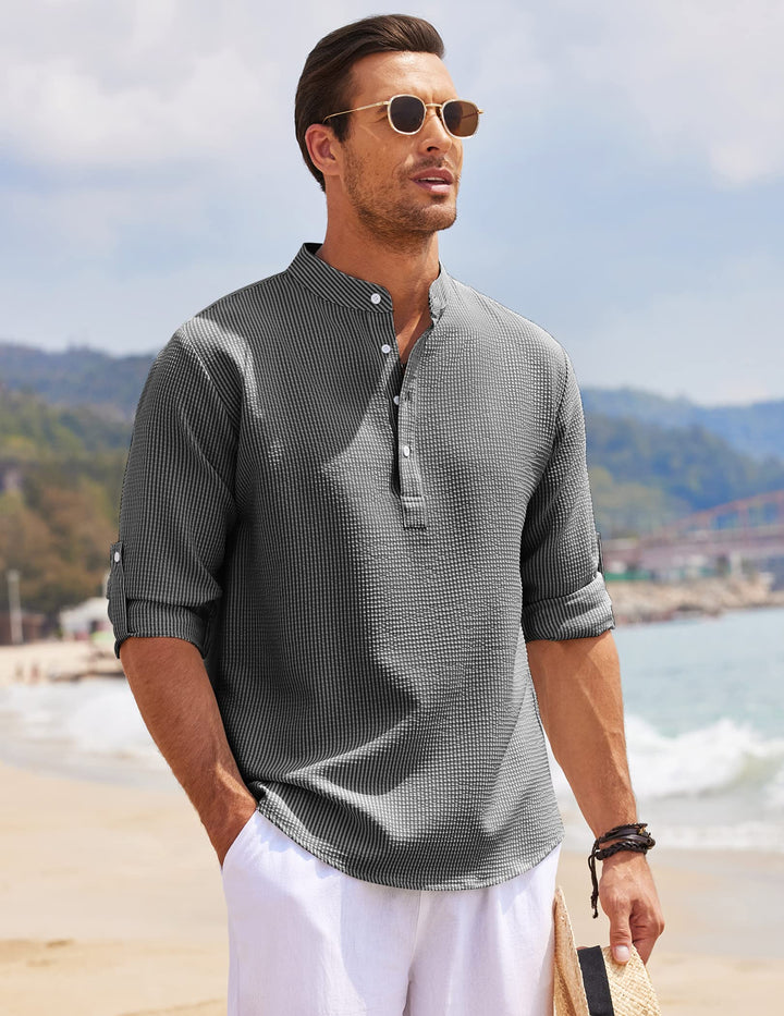Tommy | Stilfuld Og Behagelig Herre Henley Shirt