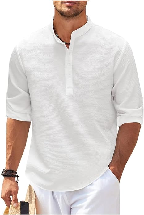 Adrian | Casual Og Stilfuld Sommer Henley-Shirt