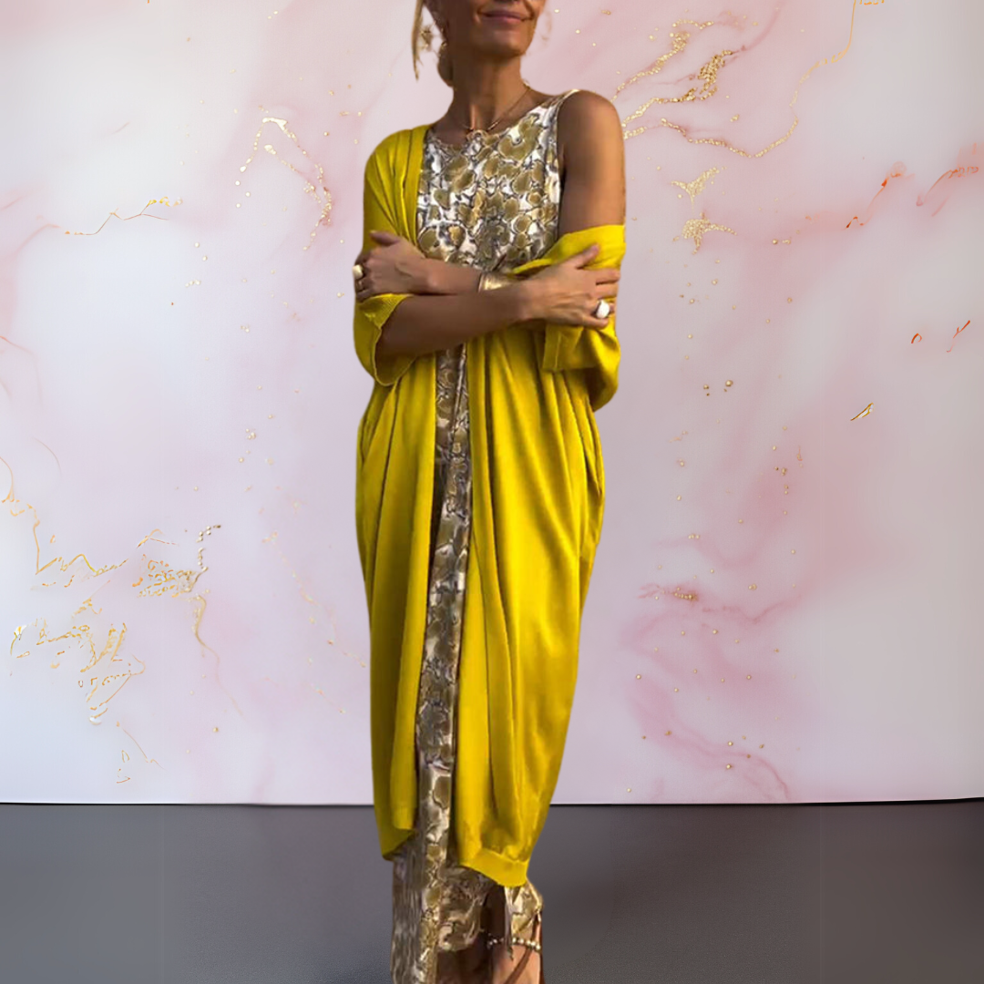 Ofelia™ - Elegant kjole med tørklæde