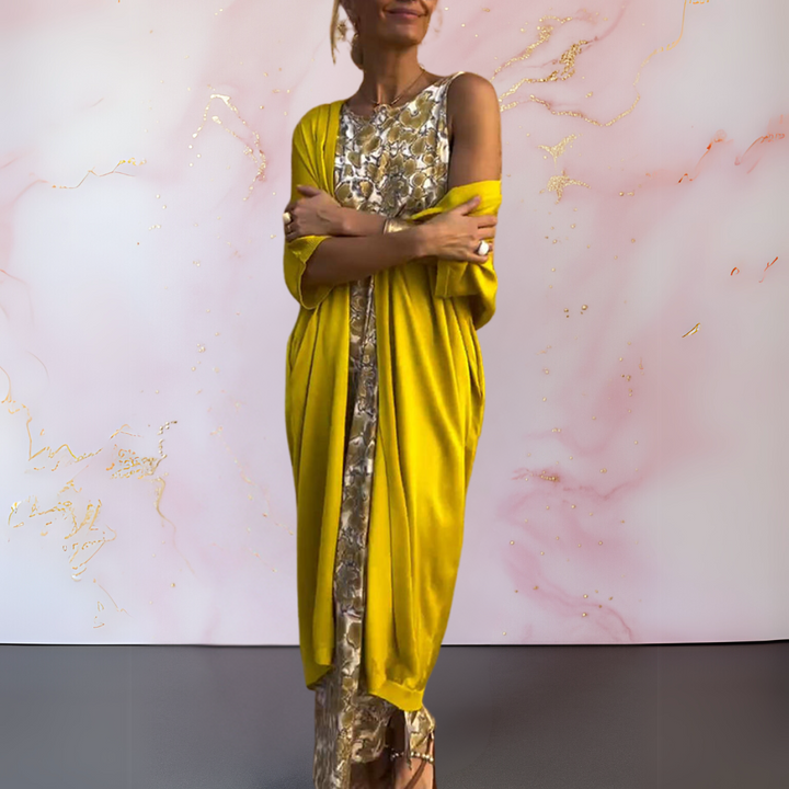 Ofelia™ - Elegant kjole med tørklæde