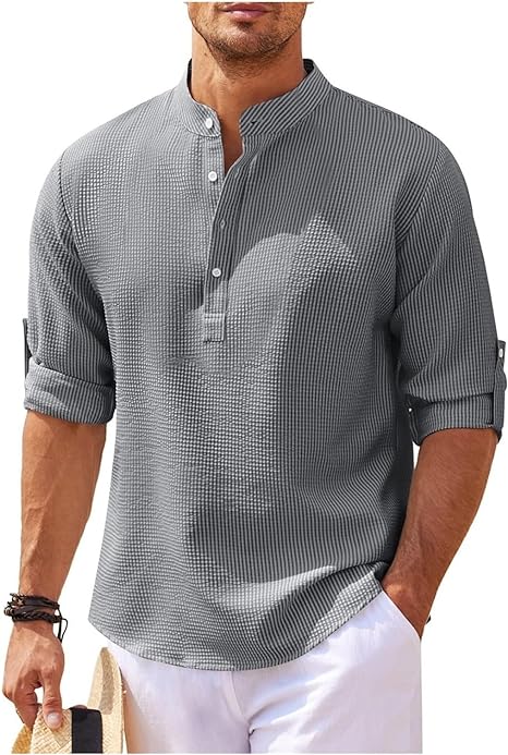 Adrian | Casual Og Stilfuld Sommer Henley-Shirt