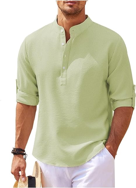 Adrian | Casual Og Stilfuld Sommer Henley-Shirt