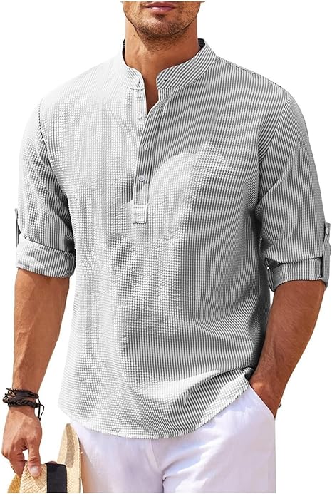 Adrian | Casual Og Stilfuld Sommer Henley-Shirt