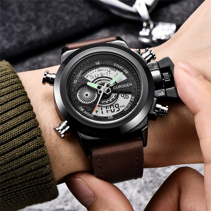 Dual Time Fashion Chronograph Ur™ Olsen & Olsen