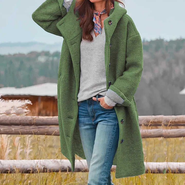 Elodie™ | Stilfuld lang uldfrakke
