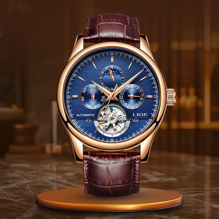 Automatisk Mekanisk Tourbillon Ur