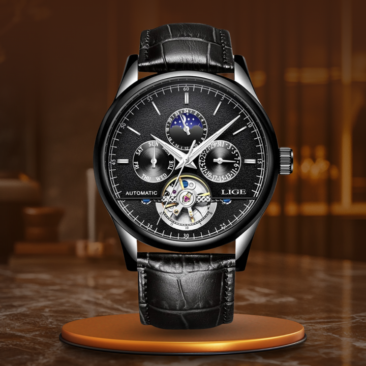 Automatisk Mekanisk Tourbillon Ur