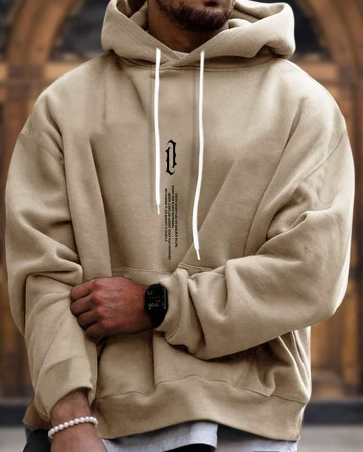 Frederik | Herre Hoodie med Frontprint