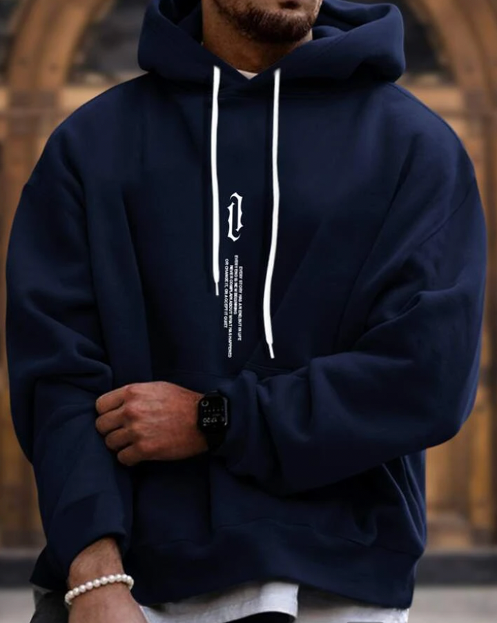 Frederik | Herre Hoodie med Frontprint