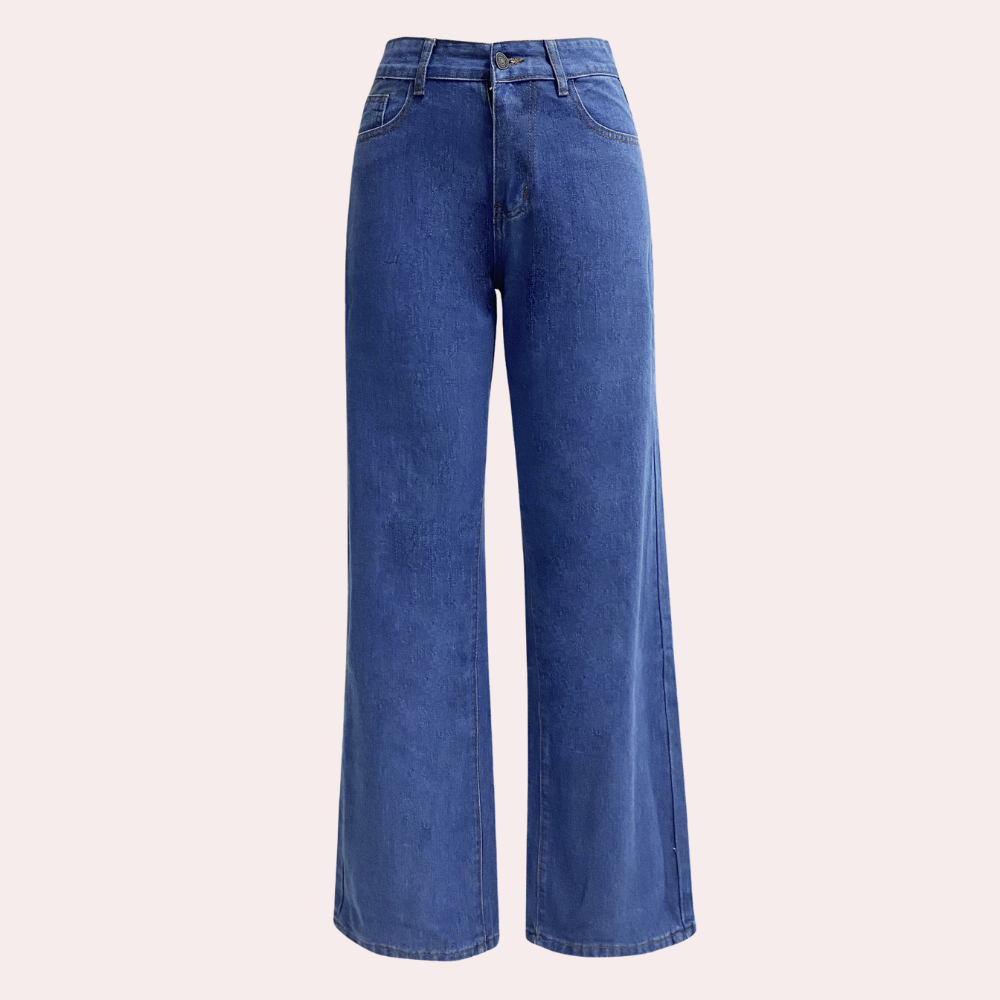 Rosalina | Højtaljede Jeans med Vide Ben