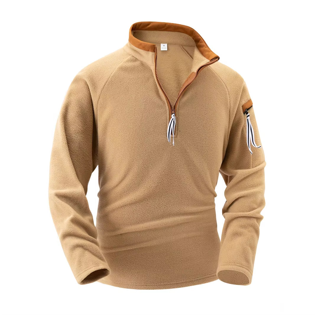 Jannik | Herre Sports Pullover med Lynlås ved Halsen