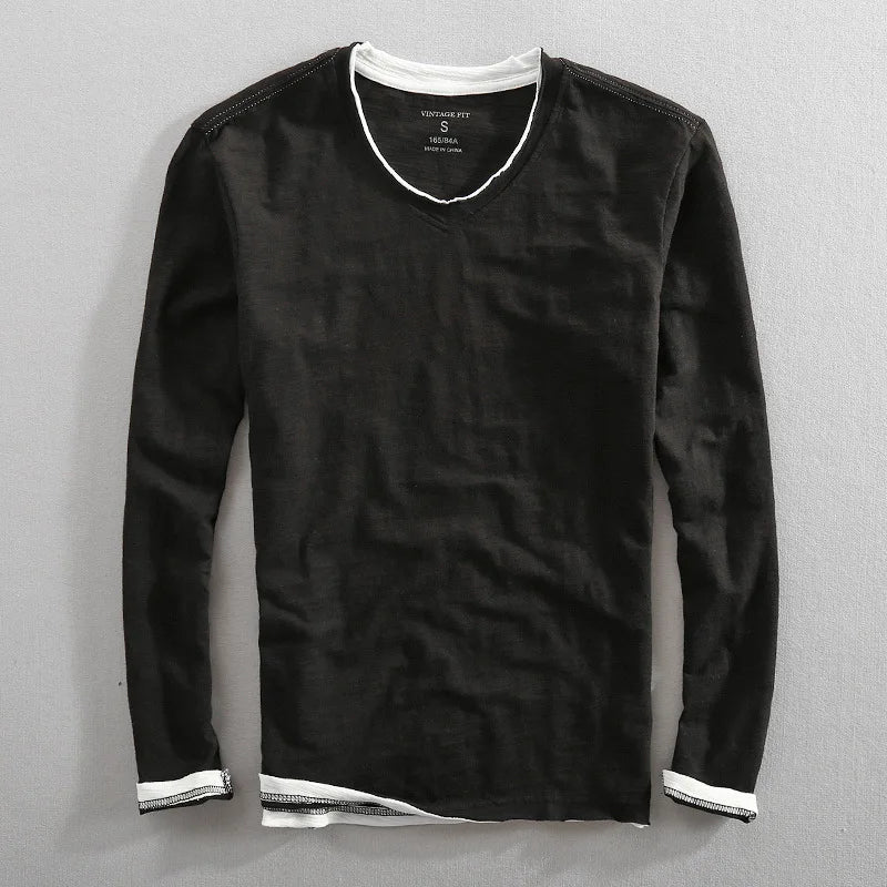Felix | Herre V-hals Langærmet T-shirt