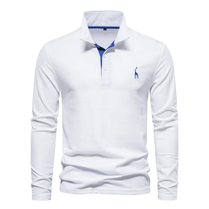 Birk | Langærmet Poloshirt til Herrer med Knapper