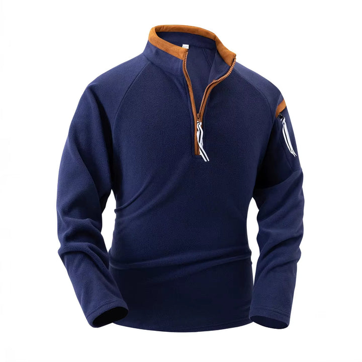 Jannik | Herre Sports Pullover med Lynlås ved Halsen