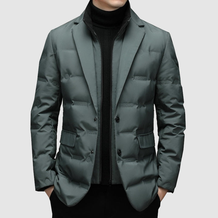 Magnus | Herre Dynejakke-Blazer Med Knaplukning