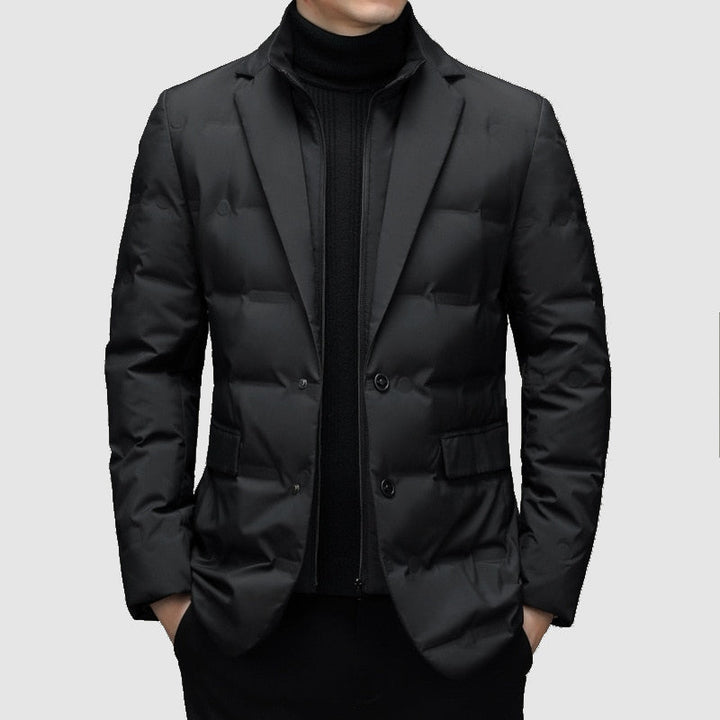 Magnus | Herre Dynejakke-Blazer Med Knaplukning