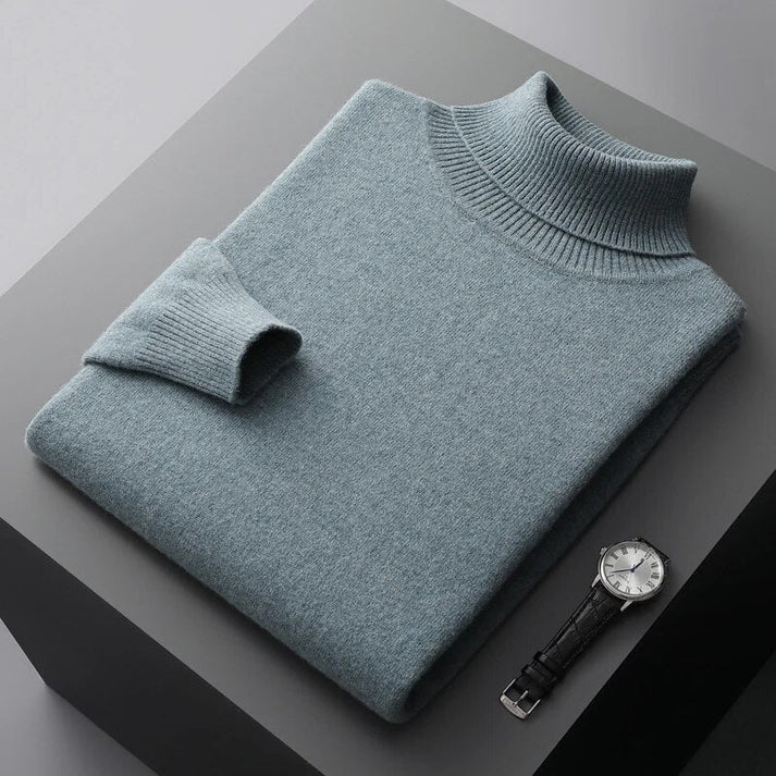 Marcus | Herre Rullekravesweater med Løs Pasform
