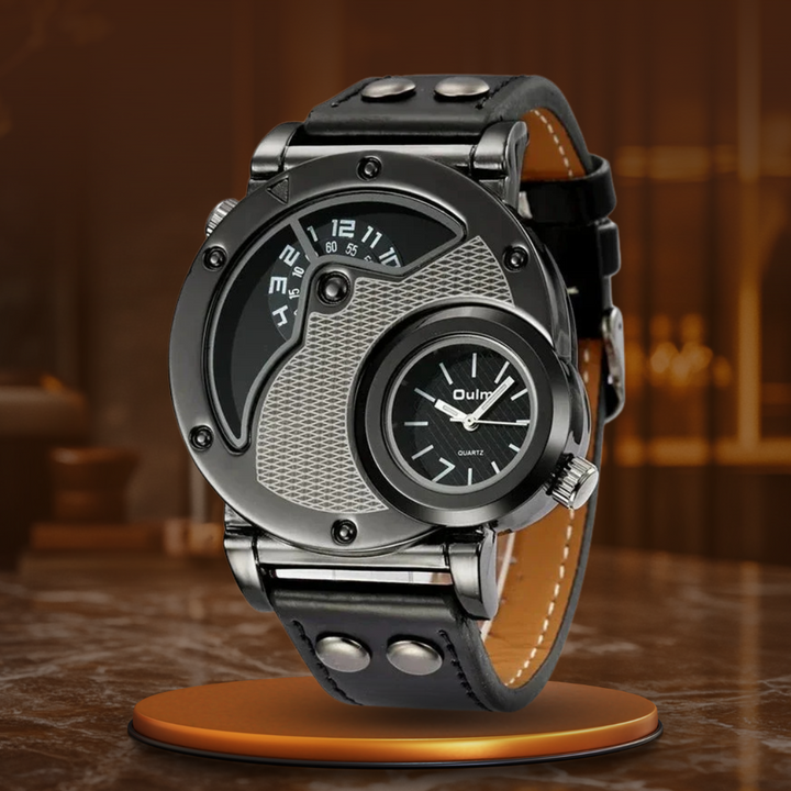 Luxus Dual Time Quartz Ur™ Olsen & Olsen