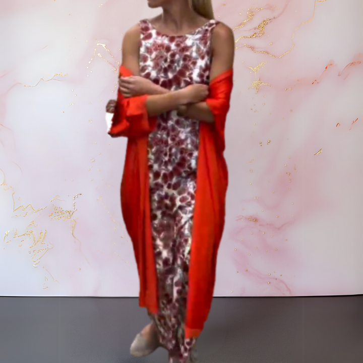 Ofelia™ - Elegant kjole med tørklæde