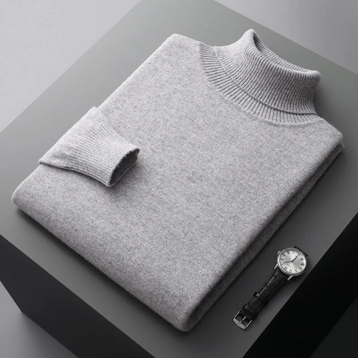 Marcus | Herre Rullekravesweater med Løs Pasform