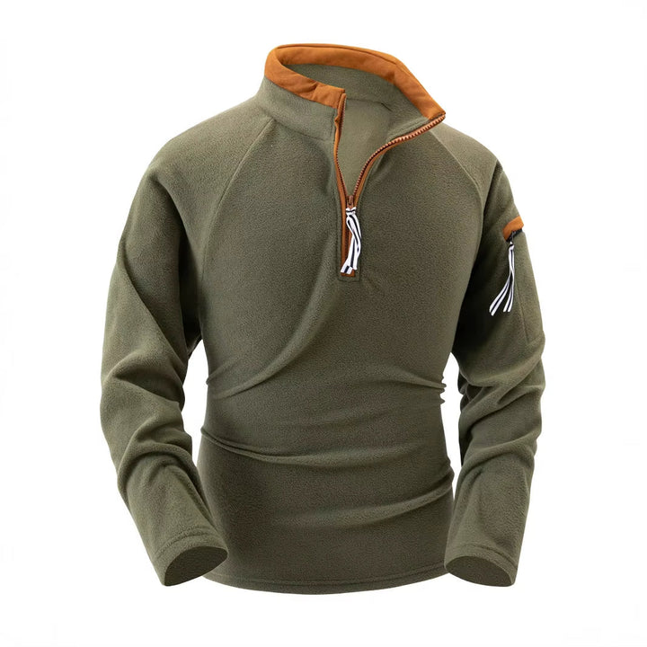Jannik | Herre Sports Pullover med Lynlås ved Halsen