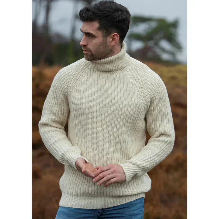 Conrad | Varm Rullekravesweater til Herrer i Strik
