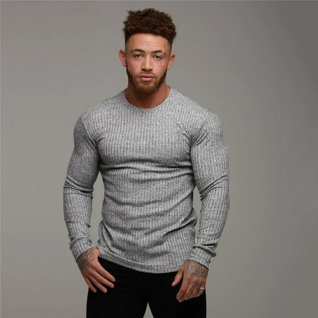Benny | Herreskjorte med Ribstrik og Slim Fit