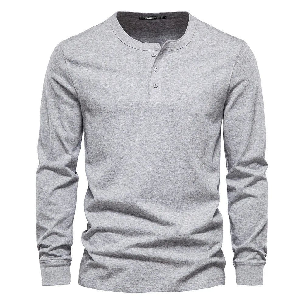 Lorenz | Stilfuld Og Behagelig Langærmet Henley-Shirt