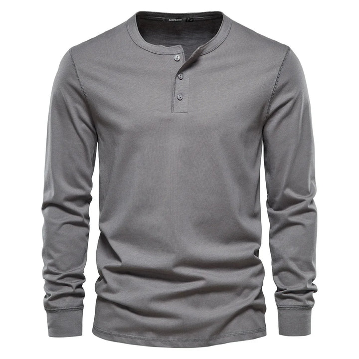 Lorenz | Stilfuld Og Behagelig Langærmet Henley-Shirt