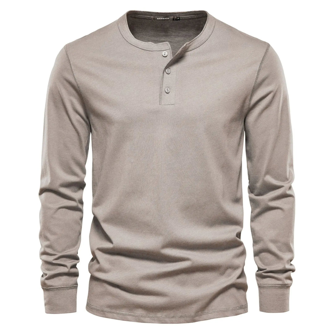 Lorenz | Stilfuld Og Behagelig Langærmet Henley-Shirt