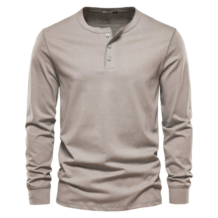 Lorenz | Stilfuld Og Behagelig Langærmet Henley-Shirt