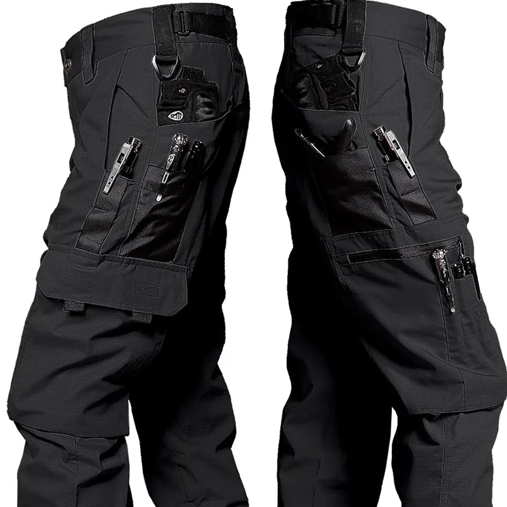 Knud | Herre Camo Cargo Bukser Med Flere Lommer
