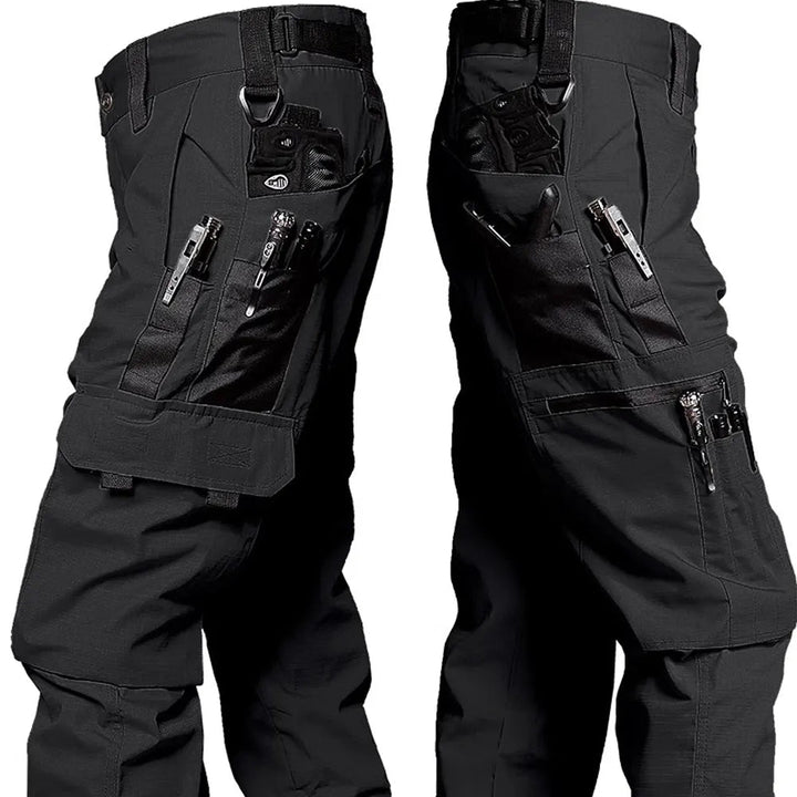 Knud | Herre Camo Cargo Bukser Med Flere Lommer