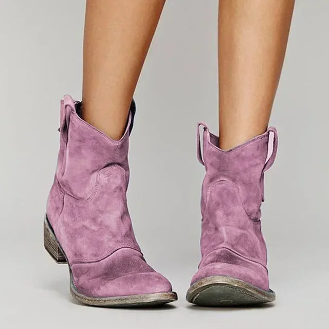 Helga™ – Vintage western ankelstøvler