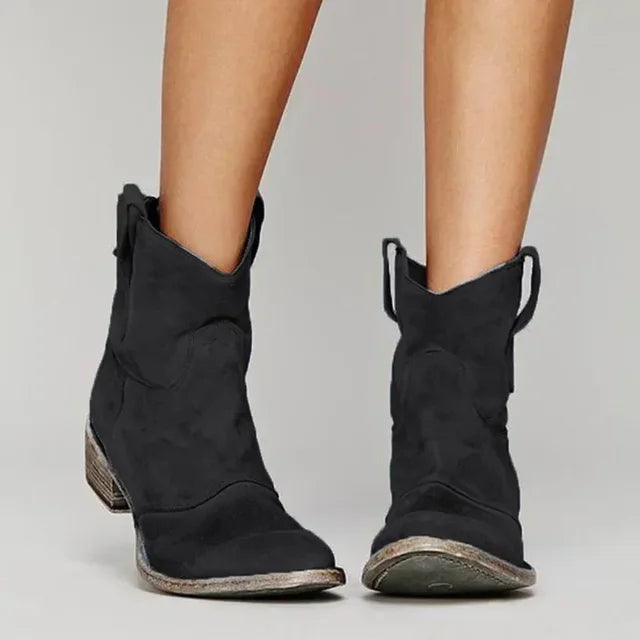 Helga™ – Vintage western ankelstøvler