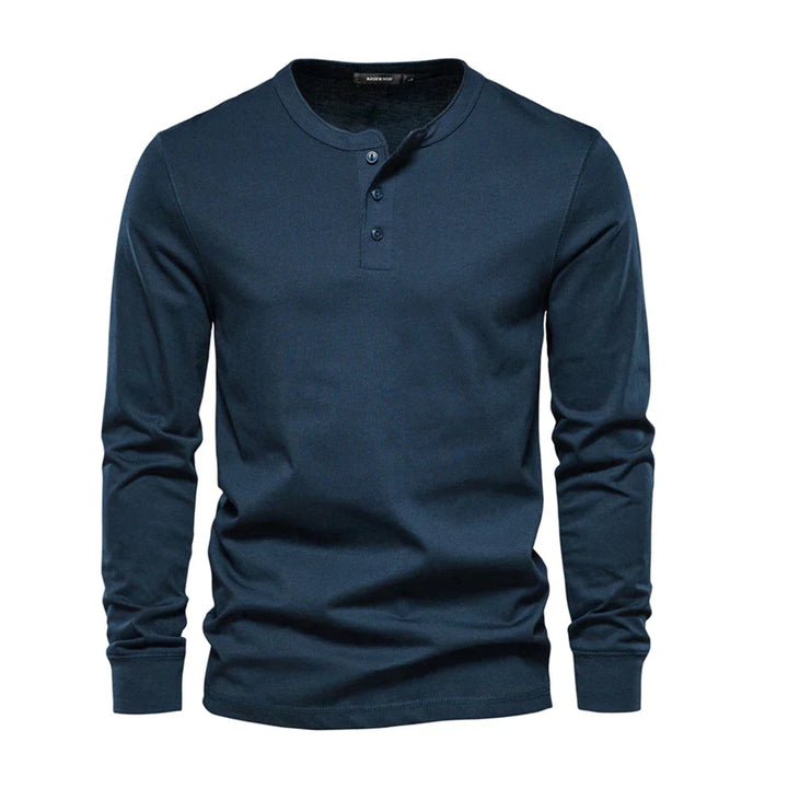 Lorenz | Stilfuld Og Behagelig Langærmet Henley-Shirt