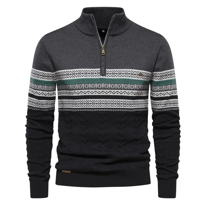 Jasper™ | Pullover med halv lynlås