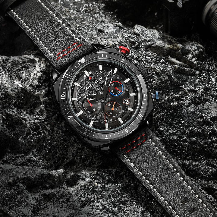 Luksus Chronograph Sport Quartz Ur