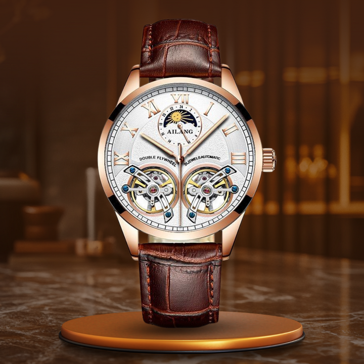 Tourbillon Design Forretnings Mekanisk Ur