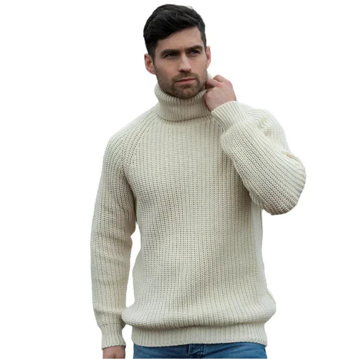 Conrad | Varm Rullekravesweater til Herrer i Strik