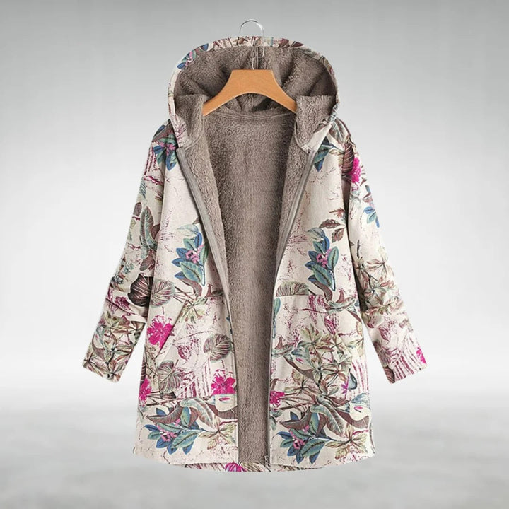 Helena™ | Stilfuld blomstret fleecejakke