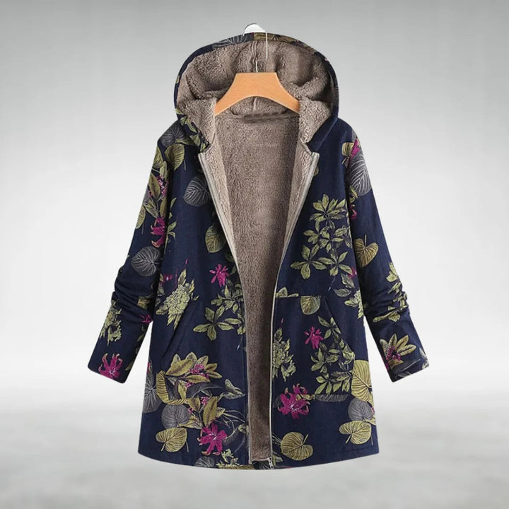Helena™ | Stilfuld blomstret fleecejakke