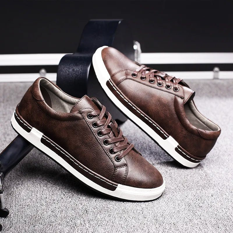 Everwyn | Herre Vinter Sneakers med Snørelukning og Skridsikker Sål